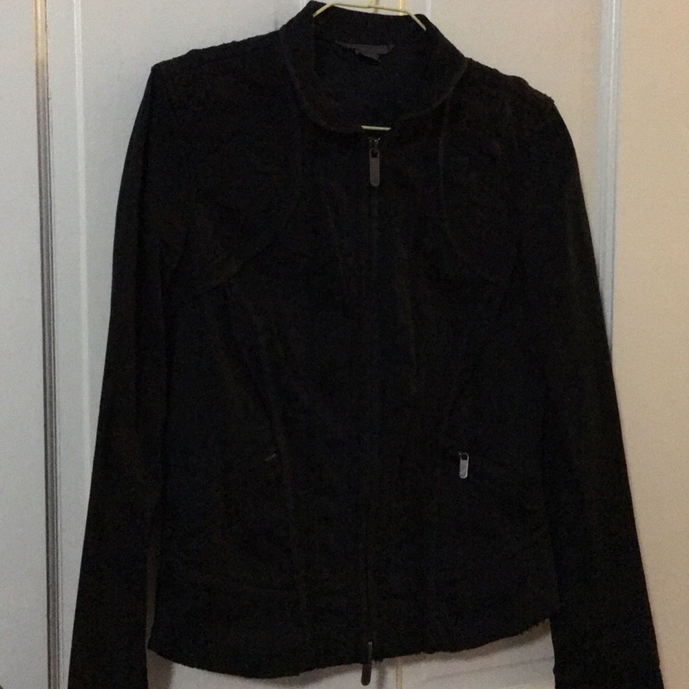 Black Armani zip up jacket
